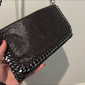 Brown genuine leather bag from Italy